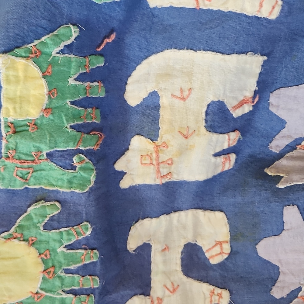 Vintage Quilt Colorful Animal  Jacket - Picture 2 of 7